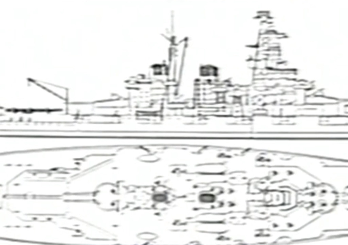 Einsatz und Untergang schwerer Kampfschiffe in beiden Weltkriegen