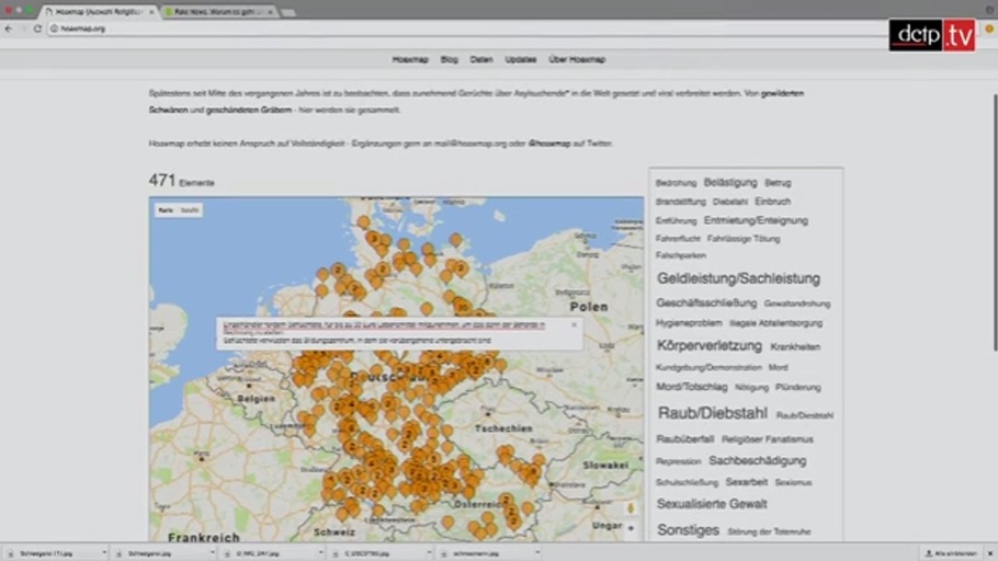 "Hoaxmap" - die Karte der Falschmeldungen  