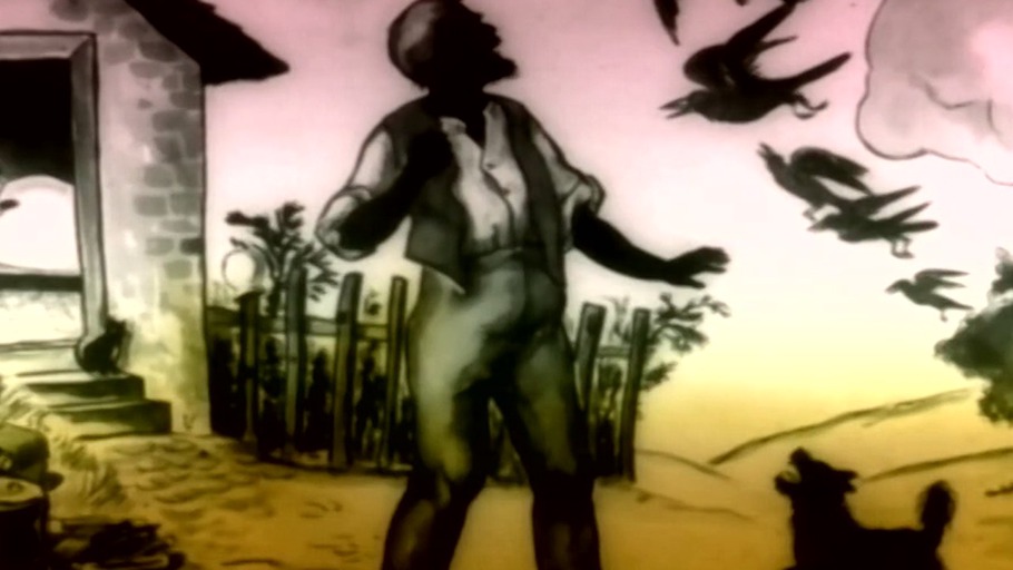 Die sieben Raben und die Glückshaut