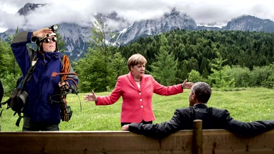 Mit Kletterseil, Kochlöffel und Trompete