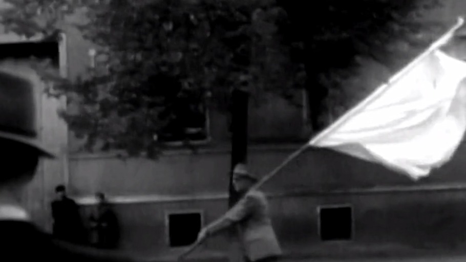 Frühling mit weißen Fahnen