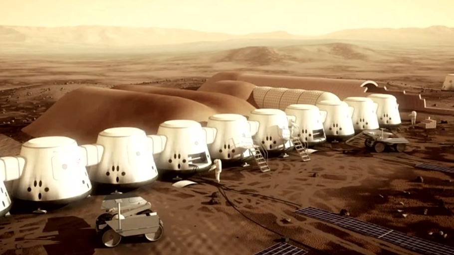 Mit einem Bein im Weltraum