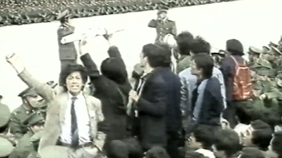 Die Bilder vom "Platz des himmlischen Friedens" in der offiziellen Version