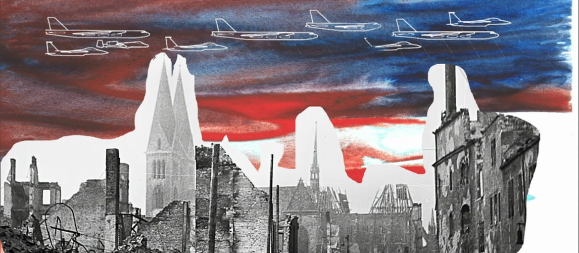 Zum Kriegsende 1945 / Frühling mit weißen Fahnen